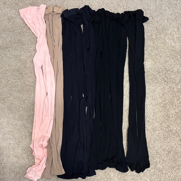 Bloch, Bodywrappers Set of 7 Tights in Pink, Tan, and Black size Large/ Tall - Picture 1 of 4